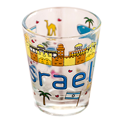 Israel Icons Shot Glass