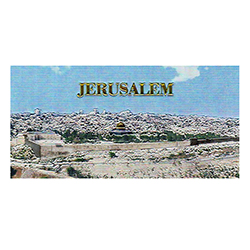Jerusalem Panorama Foil Magnet
