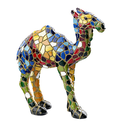 Standing Camel Mosaic figurine