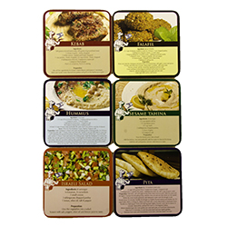 Six MDF Israel Recipes Coasters