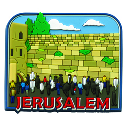 Praying at the Western Wall 3D Magnet