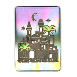 Jerusalem Colorful Shiny Magnet