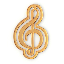 Golden G-Clef Bookmark