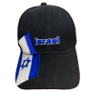 Embroidered Israel flag cap in different colors