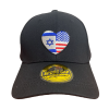 Israel/USA Heart flag Cap different colors